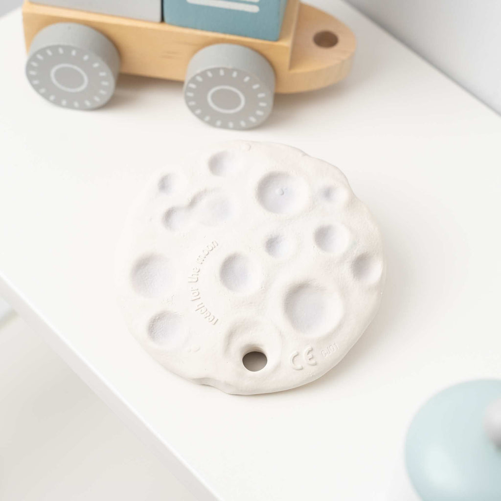 Natural Rubber Space Teether Baby Toy - Moon Biscuit®