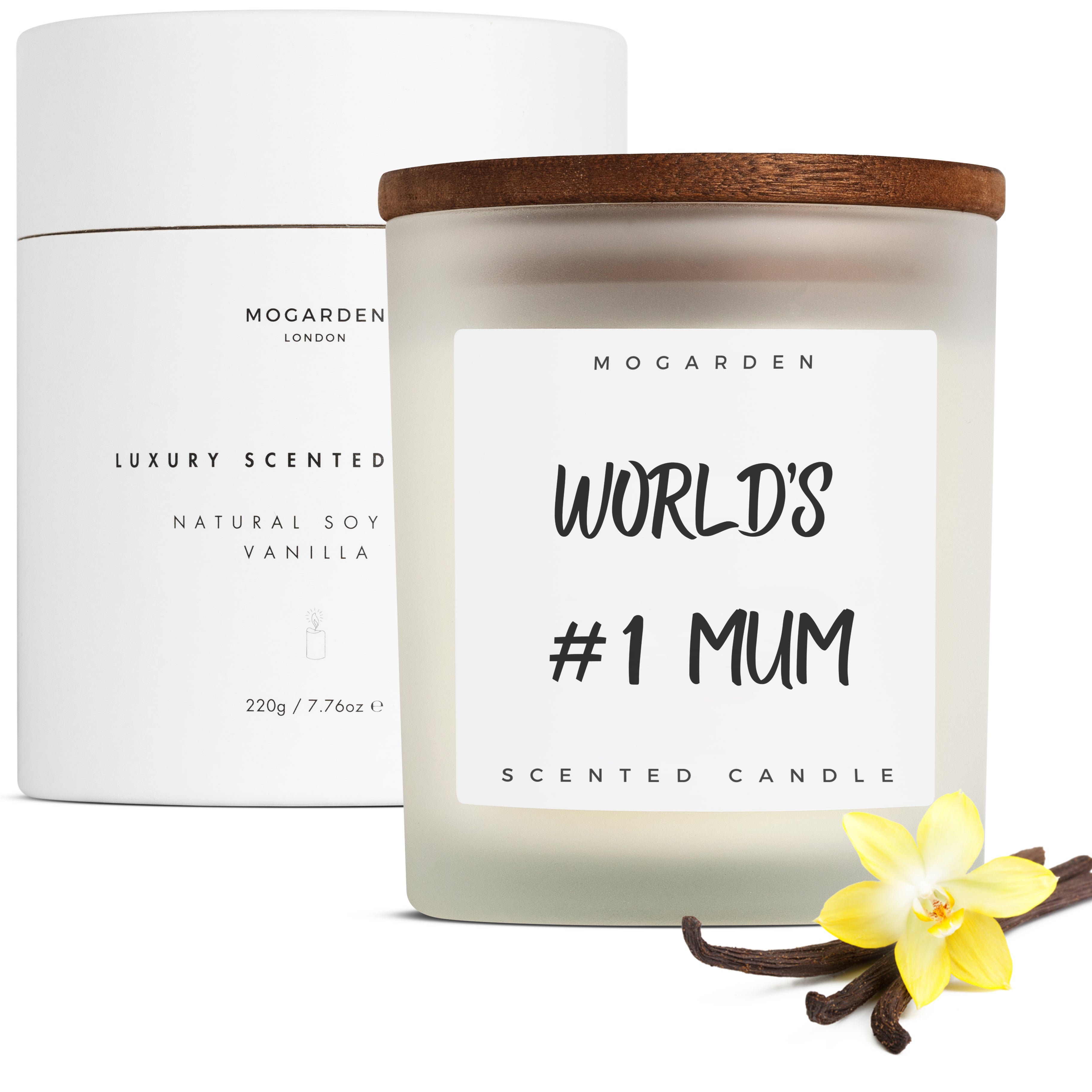Vanilla Soy Candle - World's #1 Mum
