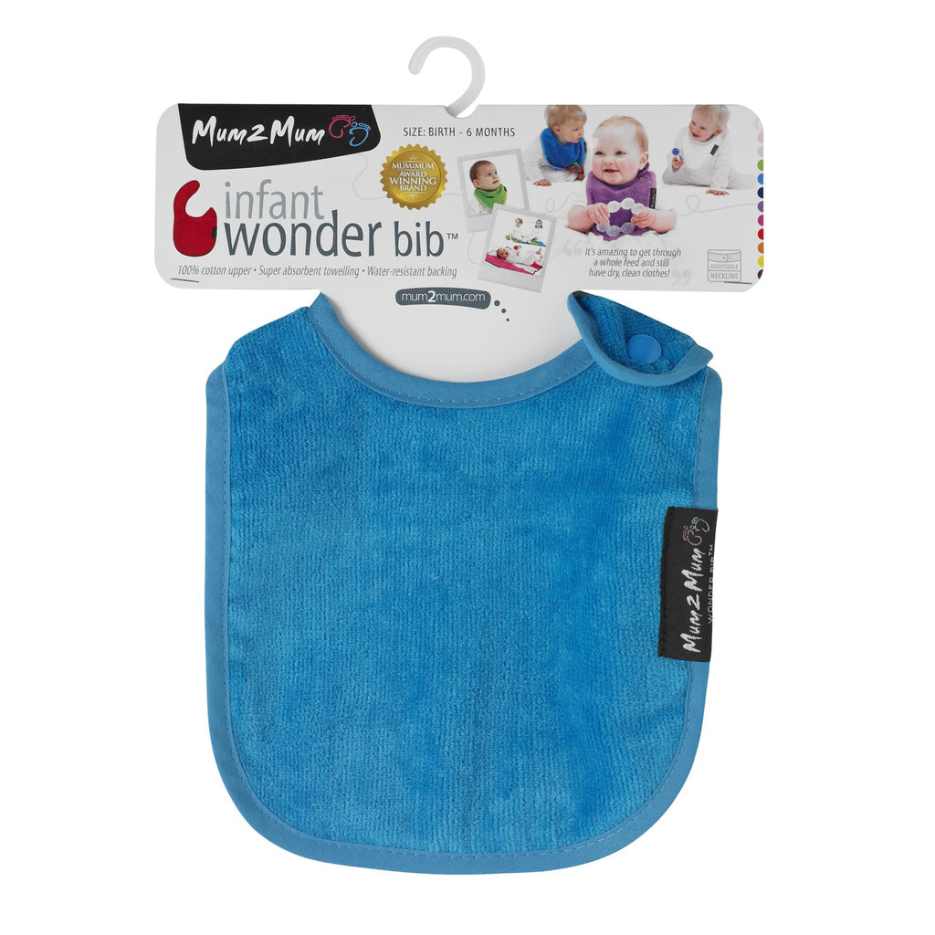 3 PACK - Mum 2 Mum Infant Wonder Bibs - Teal In Packaging - Baby&More