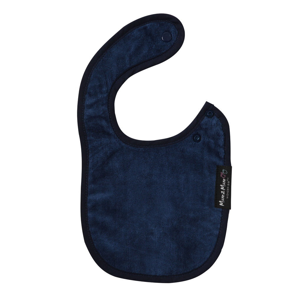 3 PACK - Mum 2 Mum Infant Wonder Bibs - Navy - Baby&More