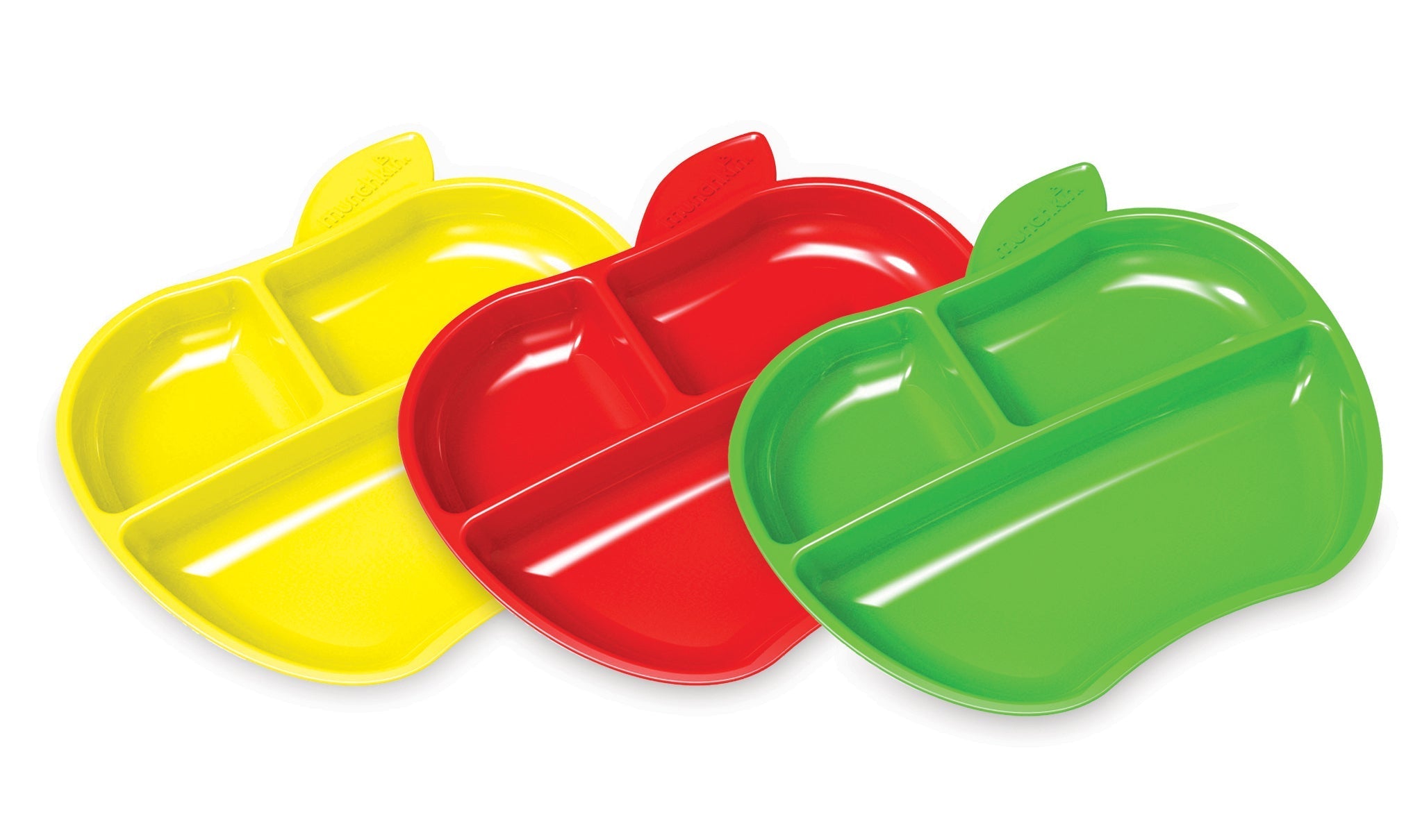 Munchkin Lil Apple Toddler Plates - 3 Pack