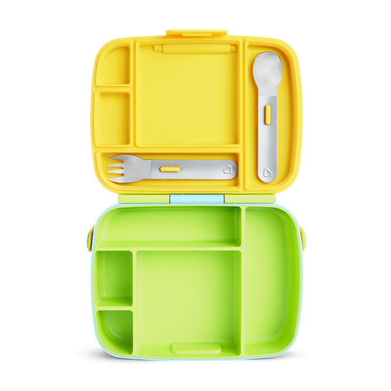 Munchkin Lunch Bento Box With Utensils - Green