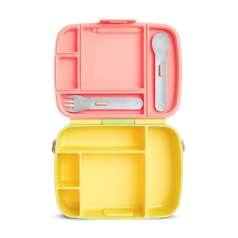 Munchkin Lunch Bento Box With Utensils - Pink