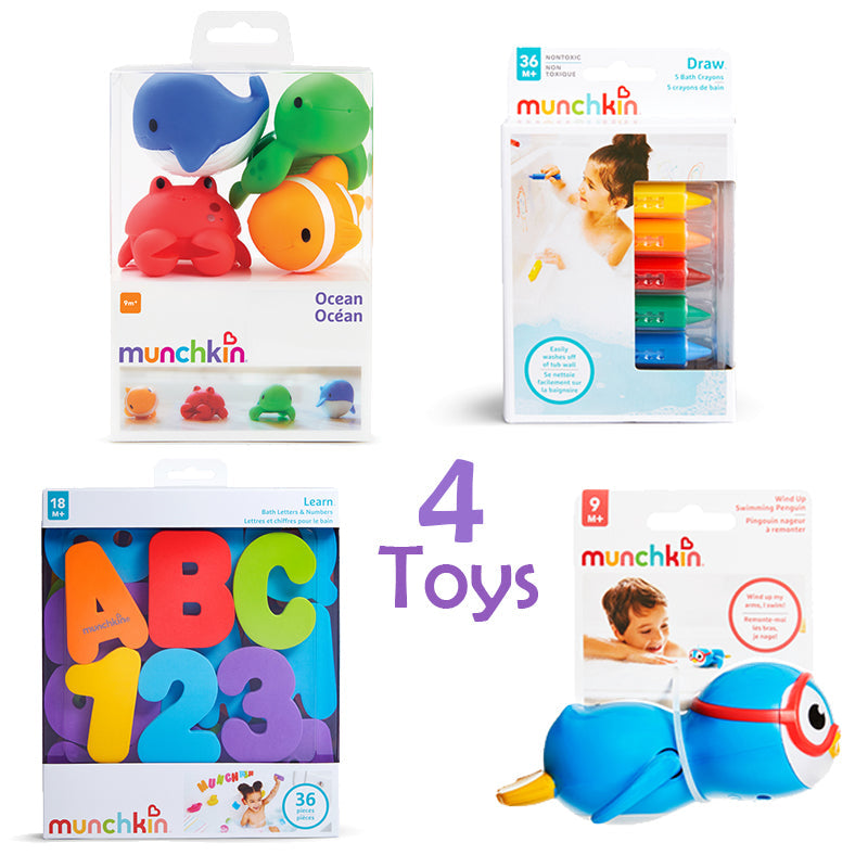 Munchkin Bathtime Toys - 4 Piece Gift Set