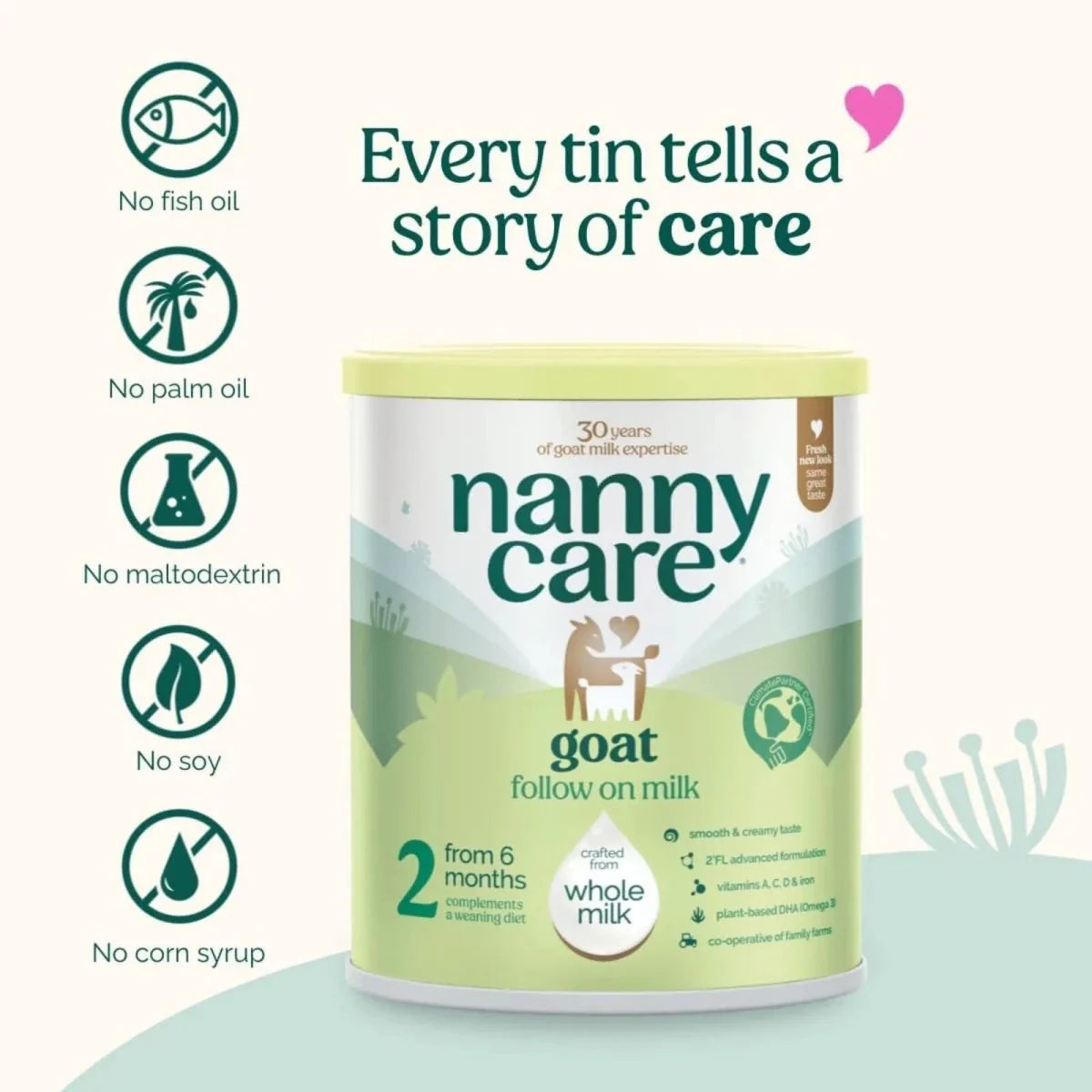 Nannycare First Infant Goat Milk Formula - Stage 2 - 800g