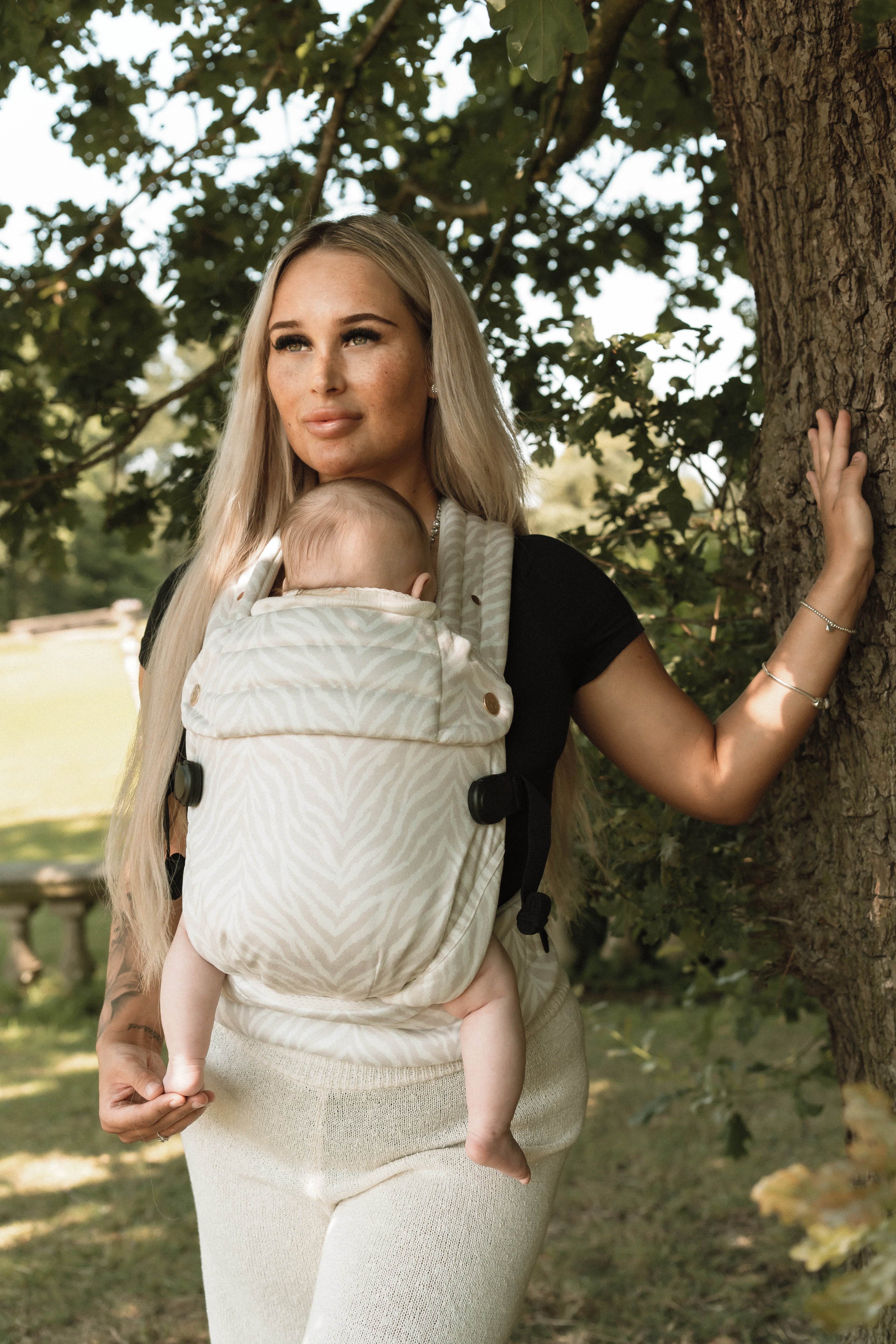 Bizzi Growin Nomad Air Animal Print Baby Carrier - Gazelle