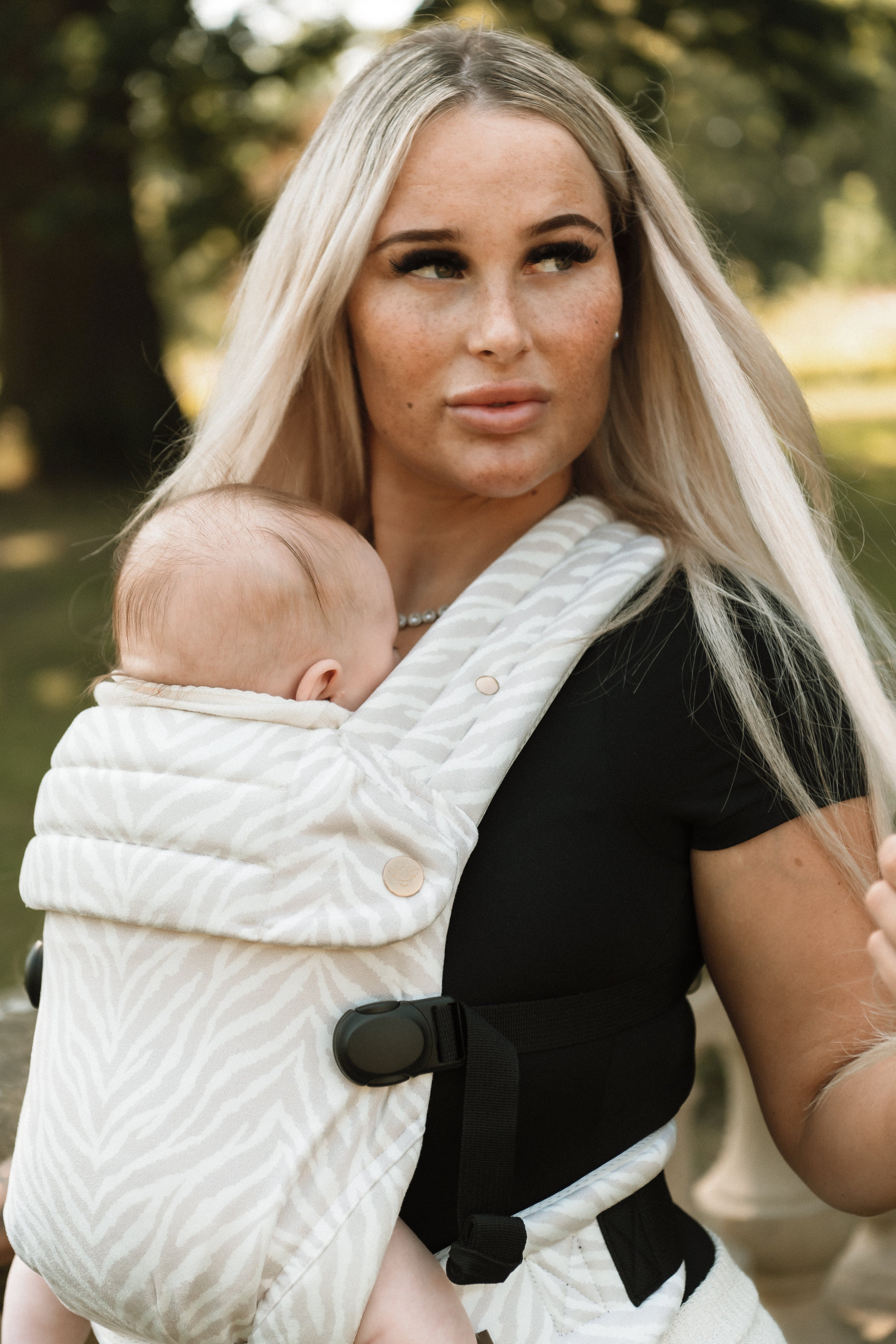 Bizzi Growin Nomad Air Animal Print Baby Carrier - Gazelle