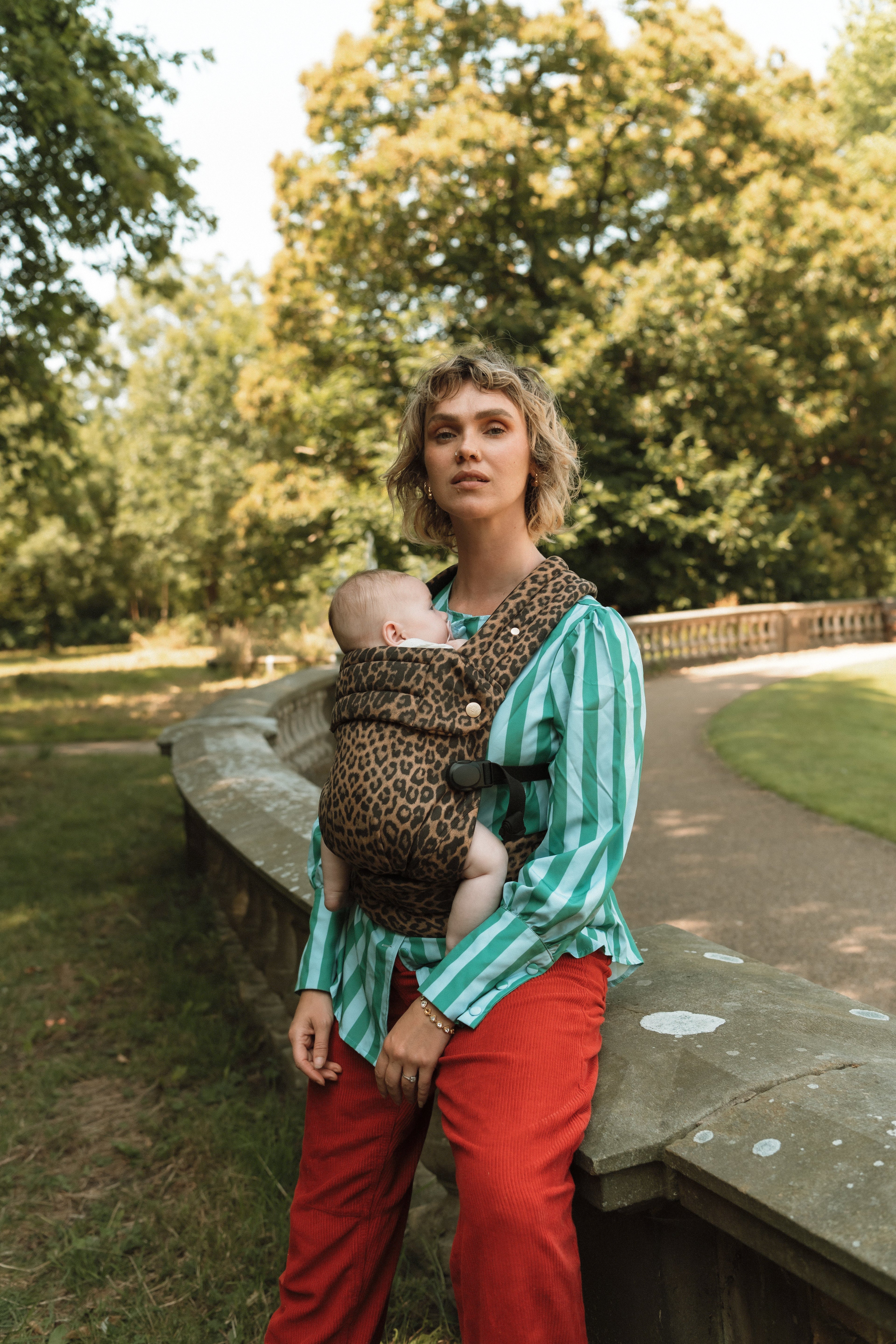 Bizzi Growin Nomad Air Animal Print Baby Carrier - Savannah