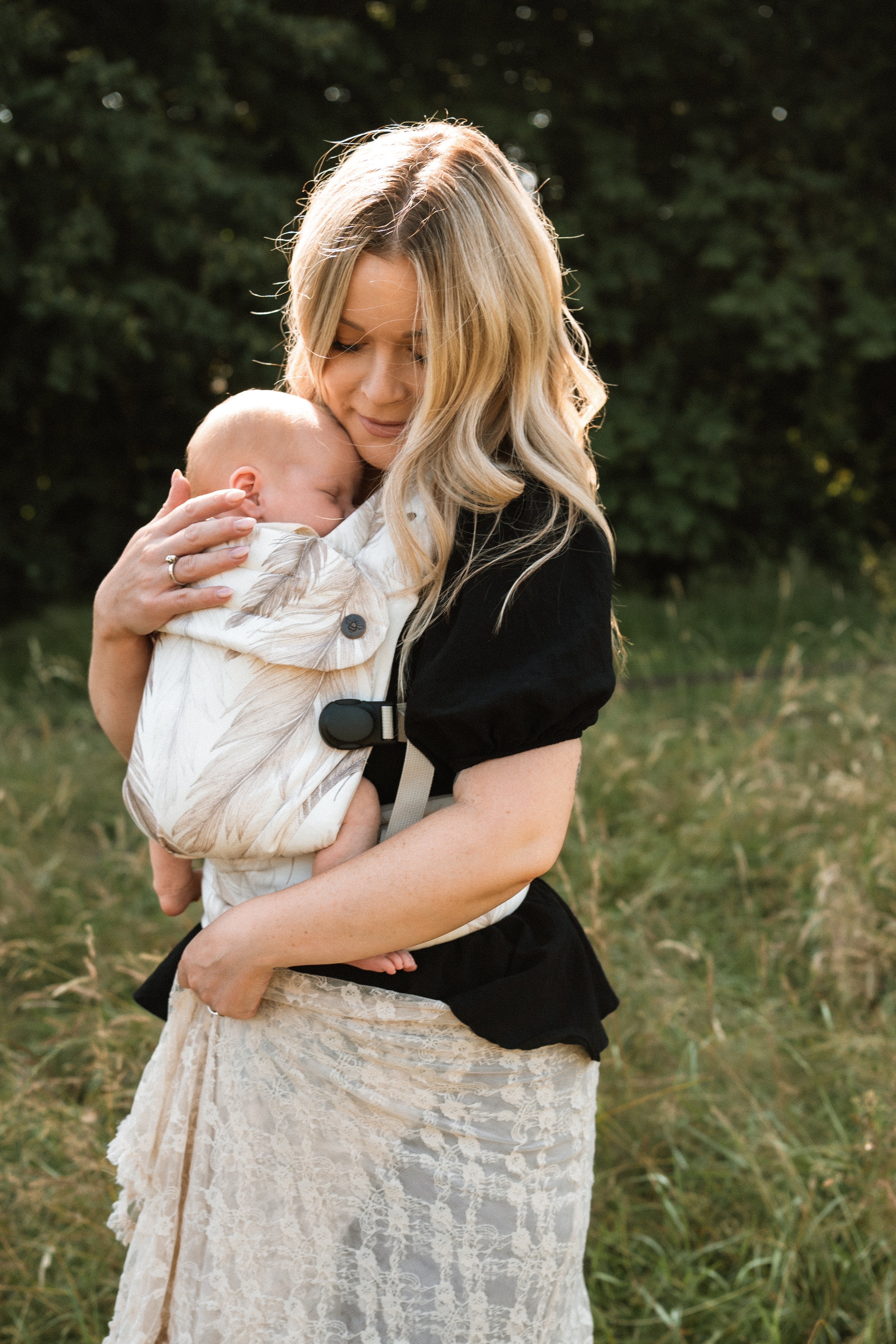 Bizzi Growin Nomad Pure Organic Baby Carrier - Feather Haze
