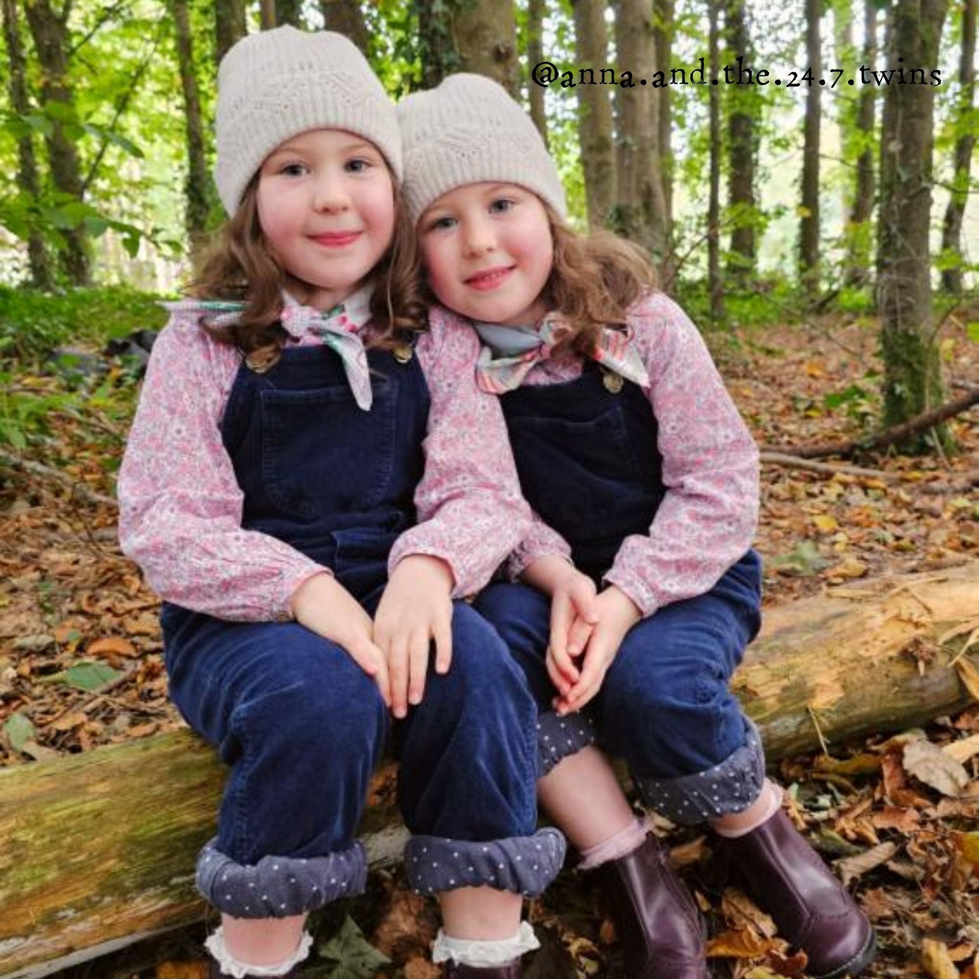 Dotty Dungarees Corduroy Dungarees - Navy Blue