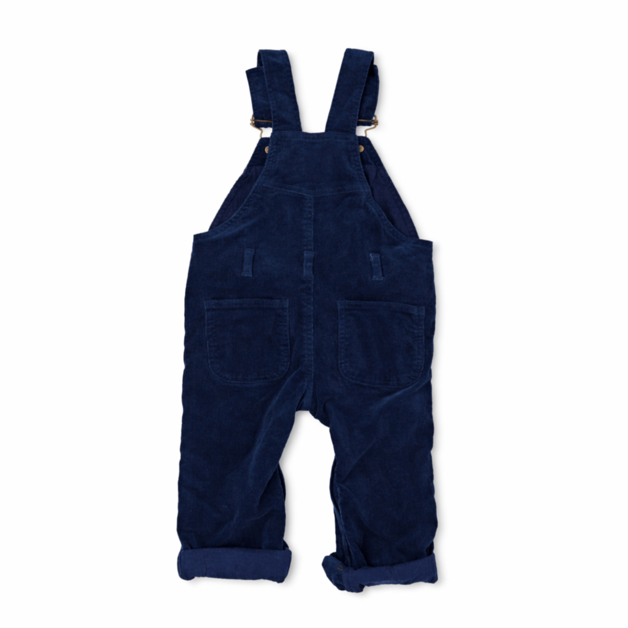 Dotty Dungarees Corduroy Dungarees - Navy Blue
