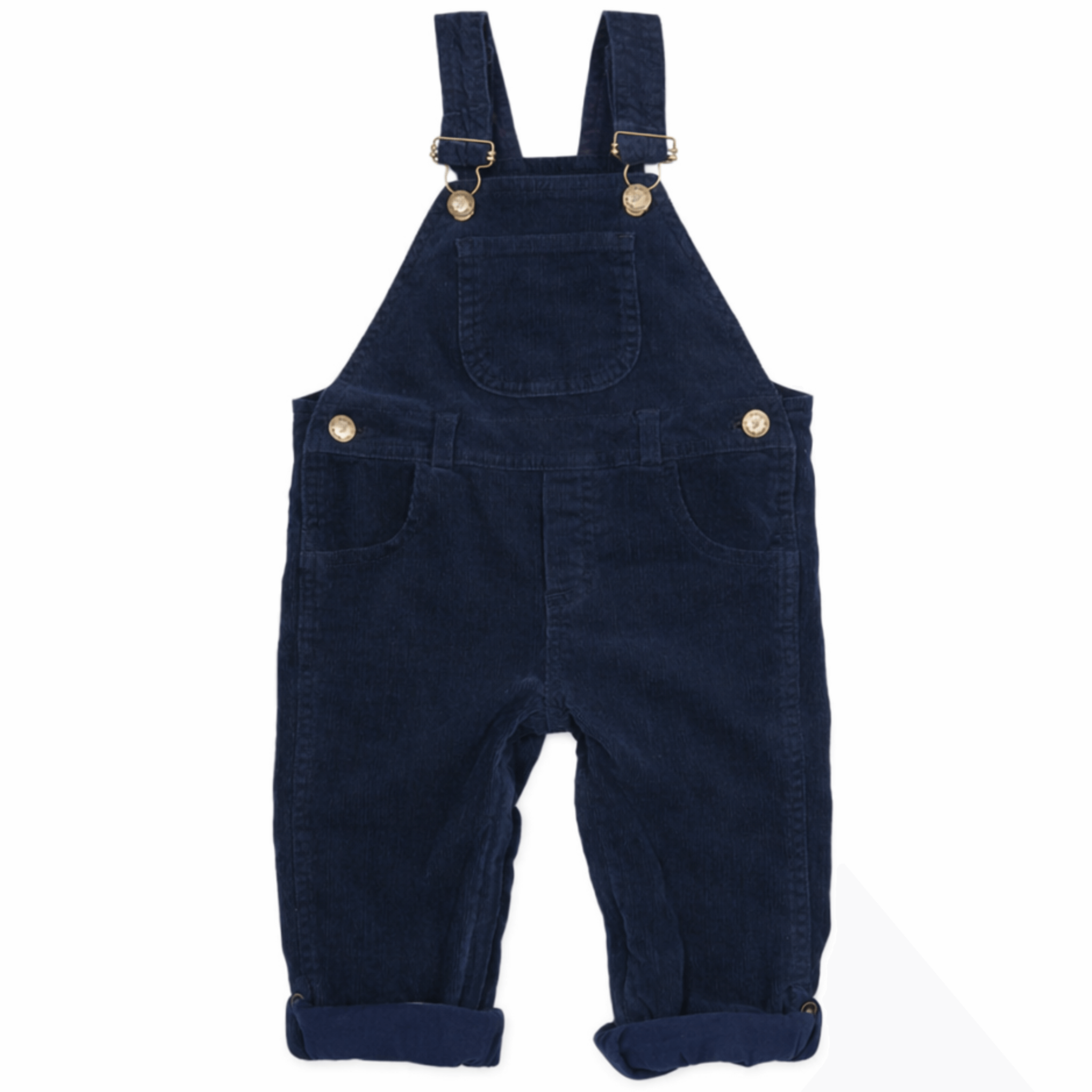 Dotty Dungarees Corduroy Dungarees - Navy Blue