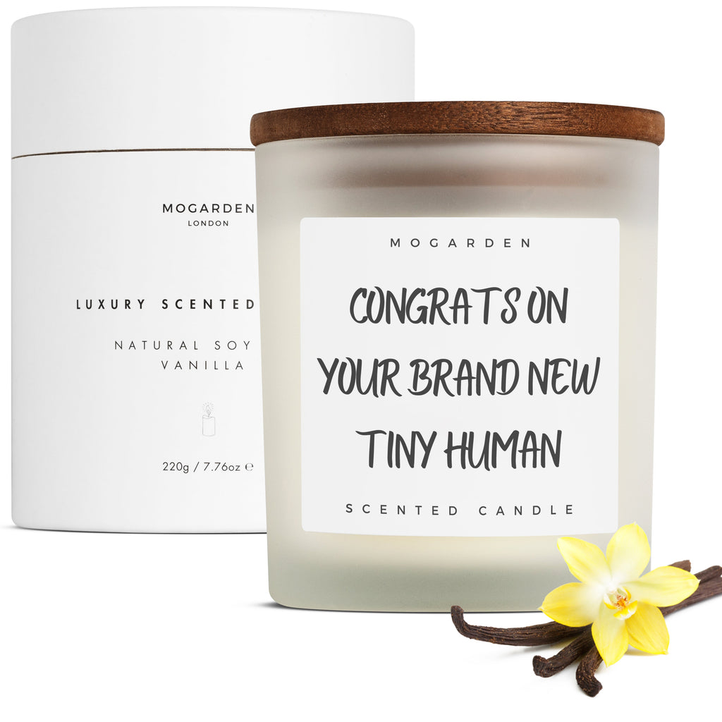 Vanilla Soy Candle - Congrats on your Brand New Tiny Human