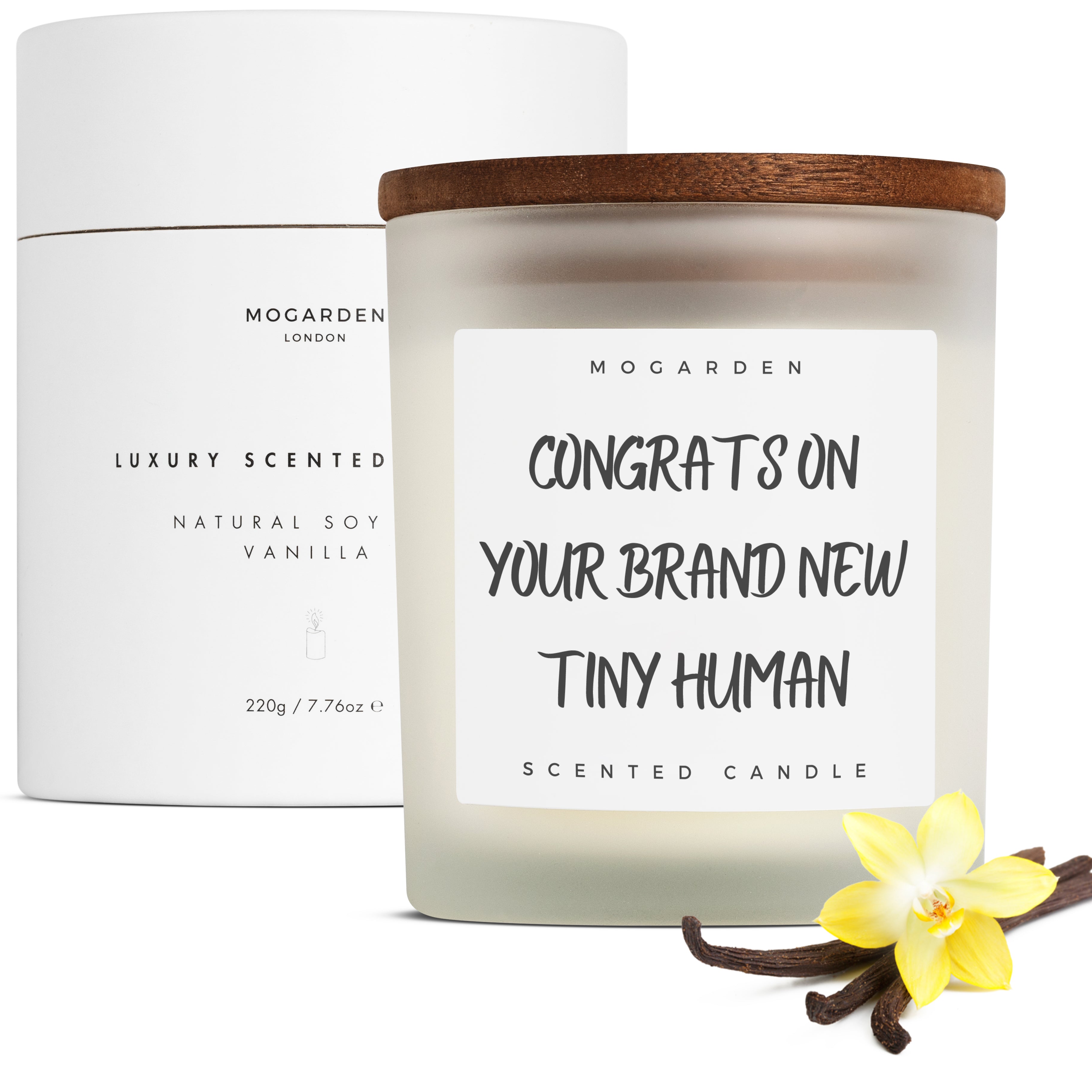 Vanilla Soy Candle - Congrats on your Brand New Tiny Human