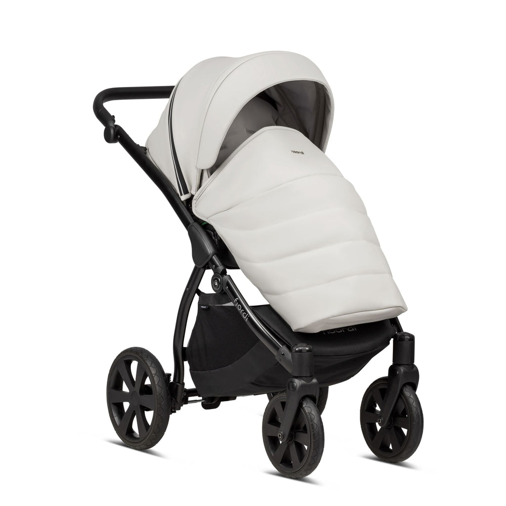 Noordi Fjordi V1 Leather 3in1 with Joie i-Snug 2 Car Seat - Cloud