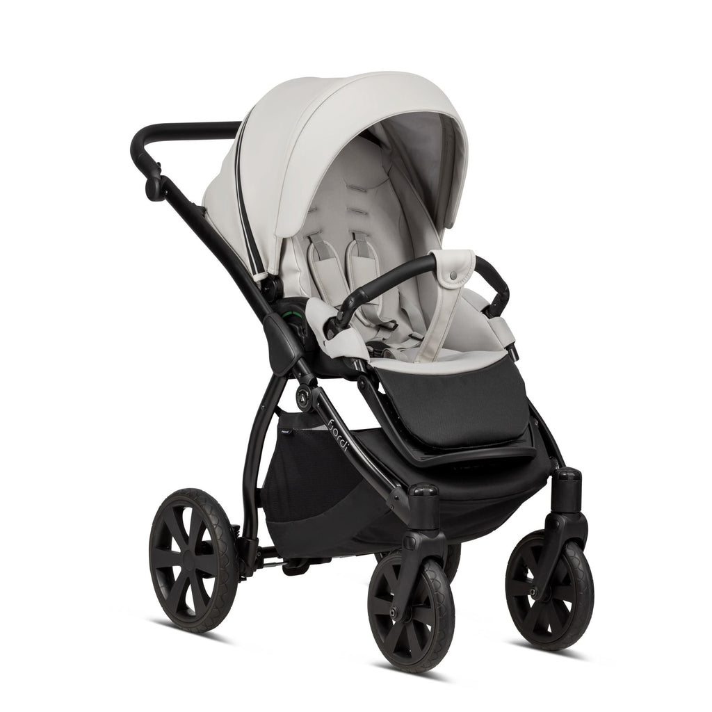 Noordi Fjordi V1 Leather 3in1 with Joie i-Snug 2 Car Seat - Cloud