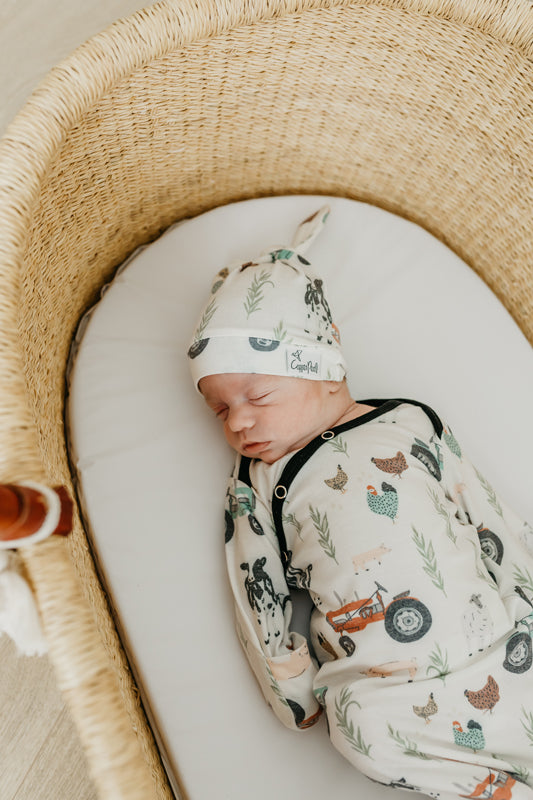Copper Pearl Newborn Gown - Jo