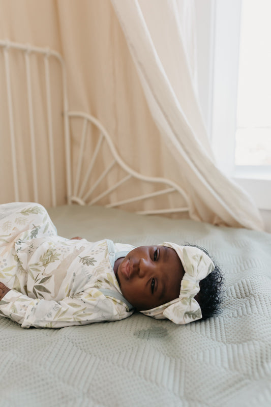 Copper Pearl Newborn Gown - Rex
