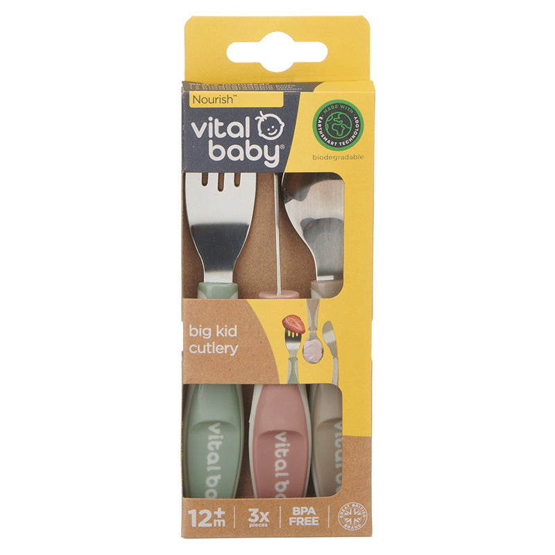 Vital Baby Nourish Big Kid Cutlery - 3 Pack
