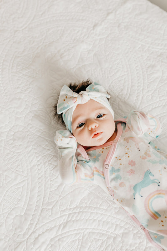 Copper Pearl Knit Headband - Whimsy