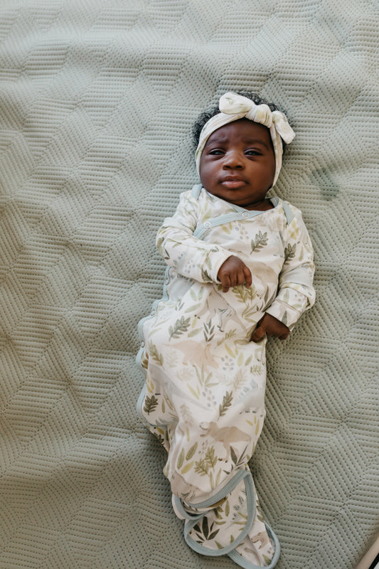 Copper Pearl Newborn Gown - Rex