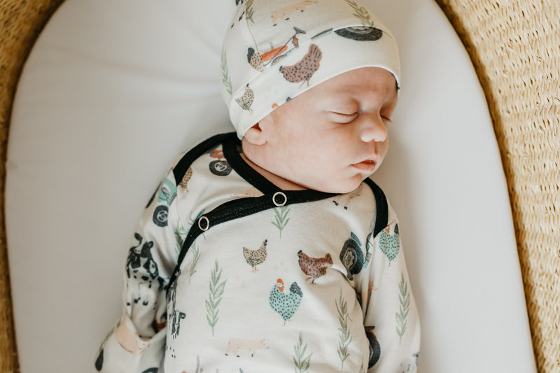 Copper Pearl Newborn Gown - Jo