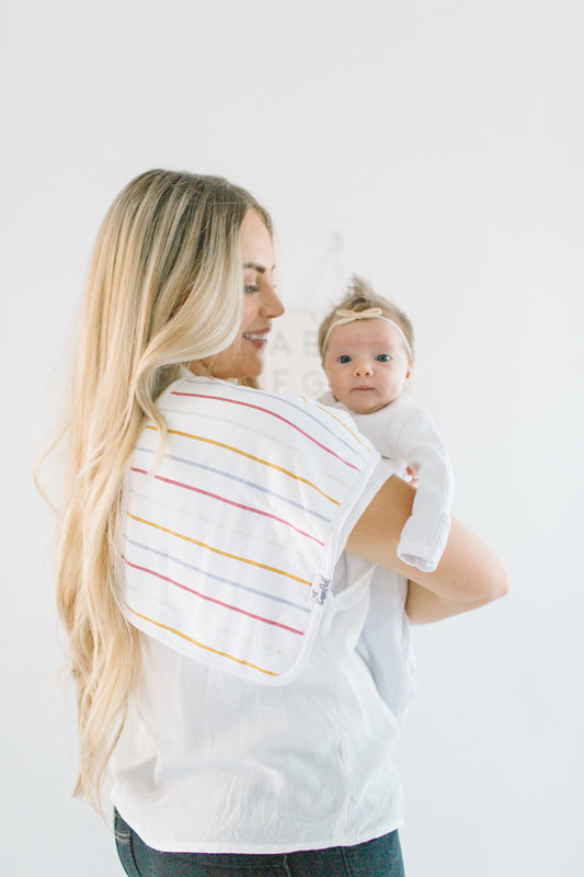 Copper Pearl Premium Burp Cloths - Olive - 3 Pack
