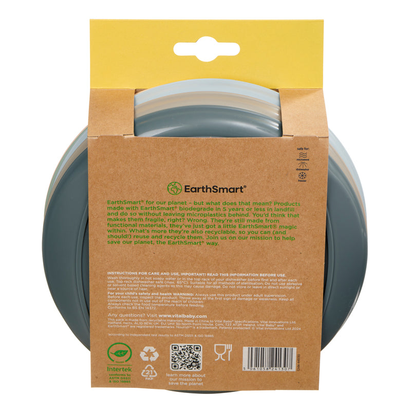 Vital Baby Nourish Perfectly Simple Plates - 5 Pack