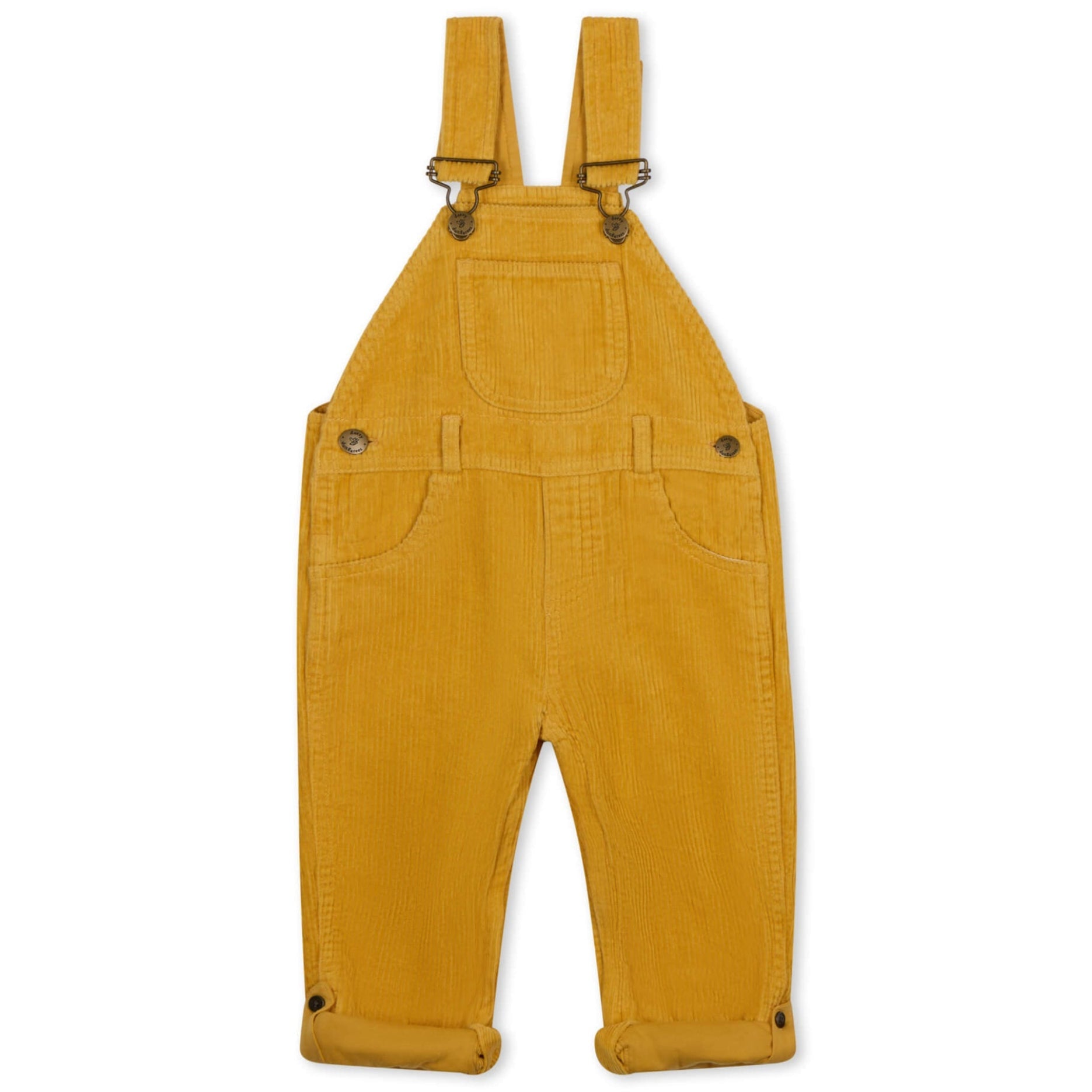 Dotty Dungarees Chunky Cord Dungarees - Ochre