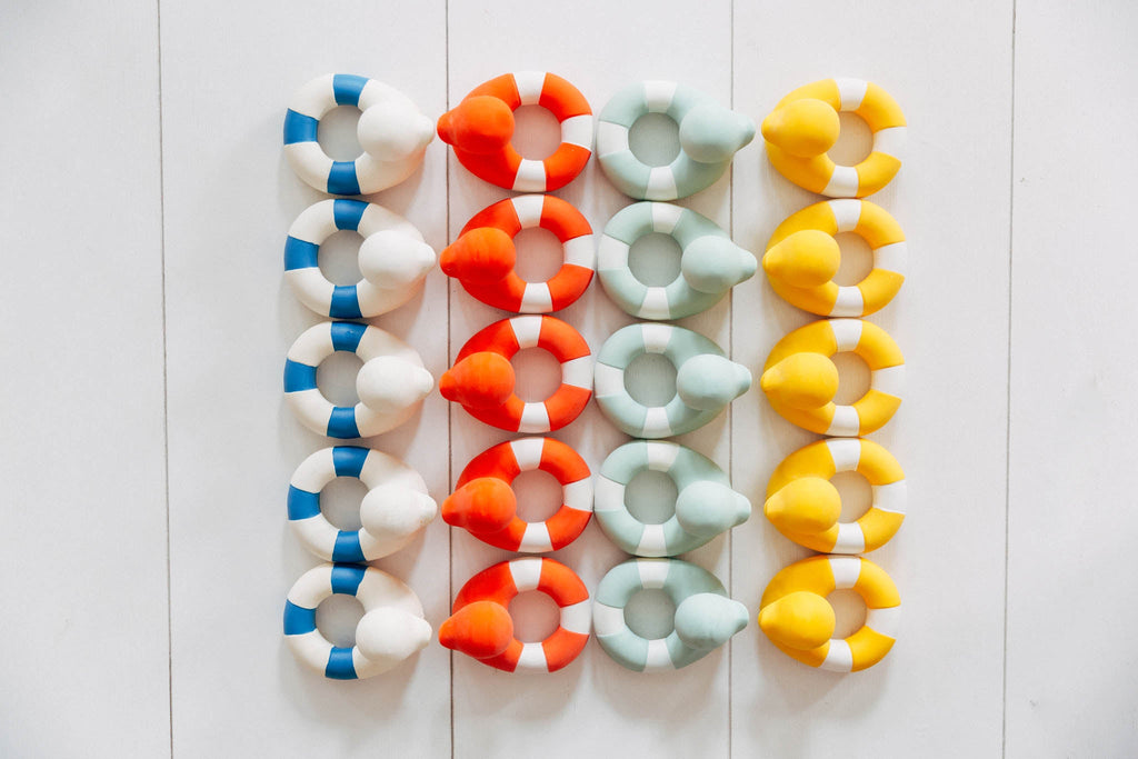 Oli & Carol Floatie Duck Yellow Bath Toy / Teether