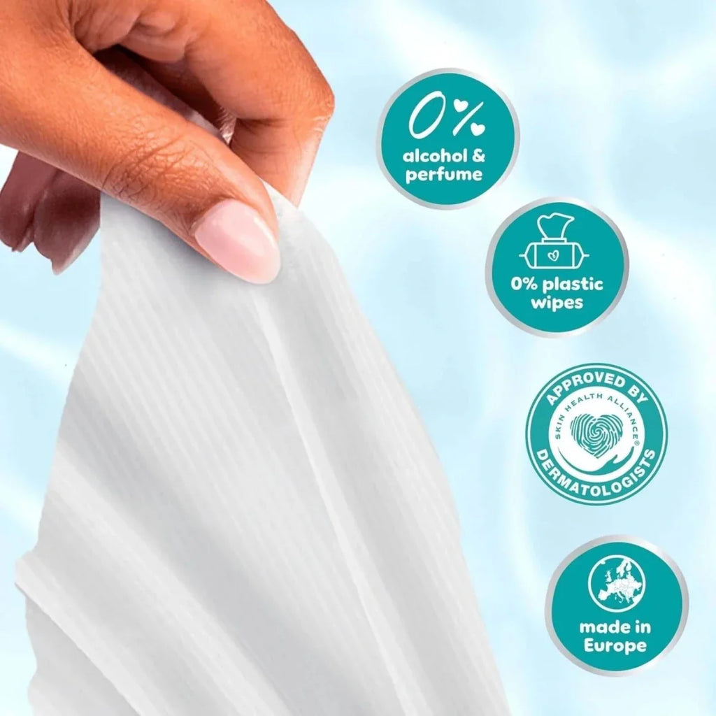 Pampers 99% Water Plastic Free Baby Wipes - 12 Packs