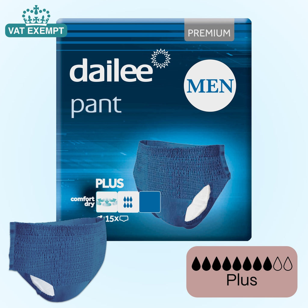 Dailee Pants Men Plus Incontinence Pants - Blue