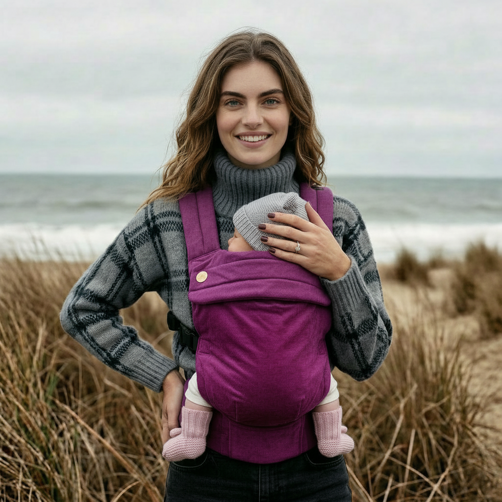 Velvet Baby Carrier - Berry Kiss