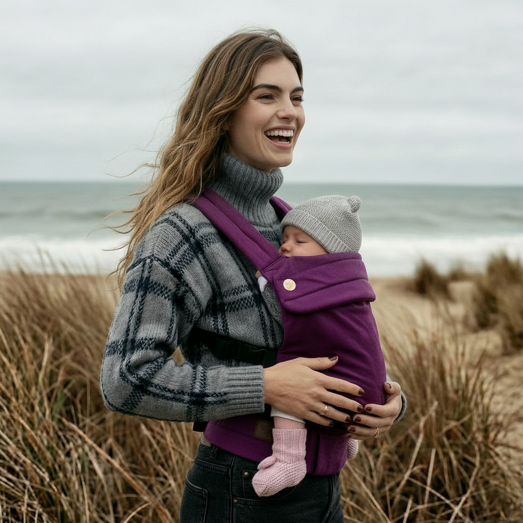 Velvet Baby Carrier - Berry Kiss