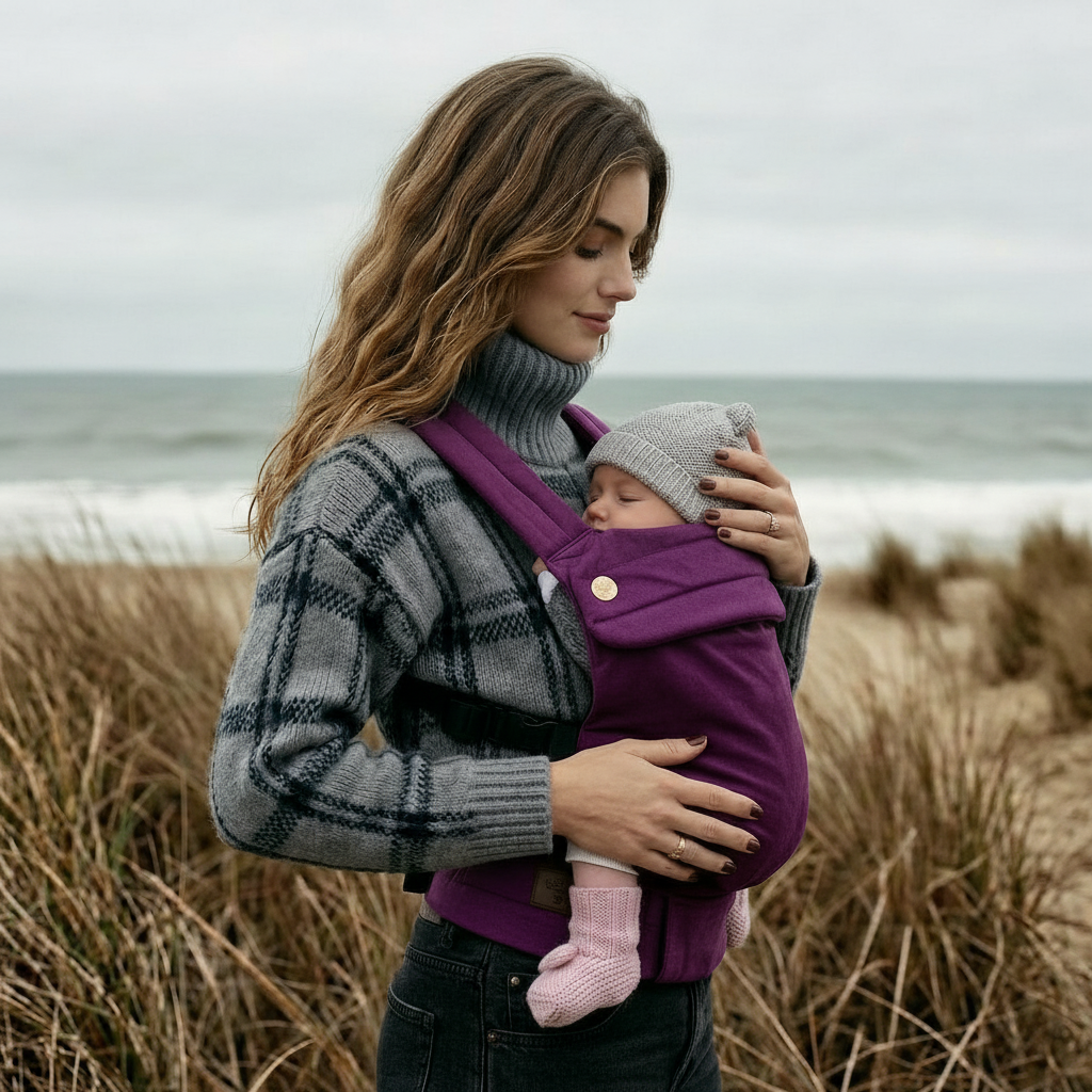Velvet Baby Carrier - Berry Kiss