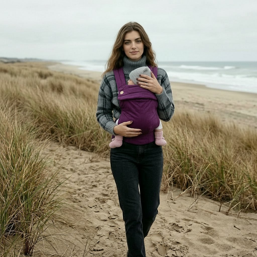 Velvet Baby Carrier - Berry Kiss