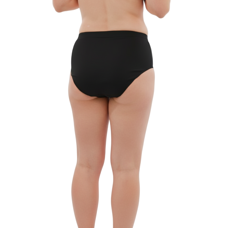 Kes-Vir Women's Period Swim Briefs - Nero
