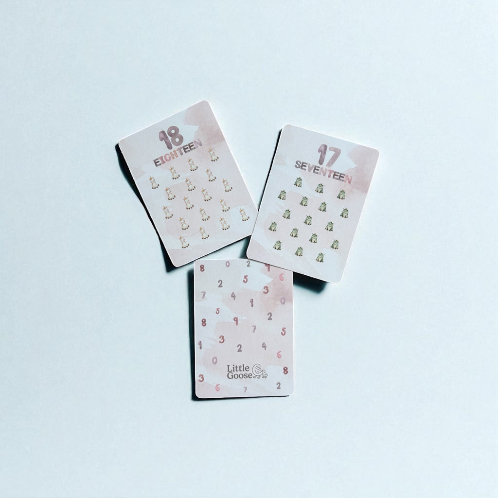 Little Goose Numbers Flash Cards