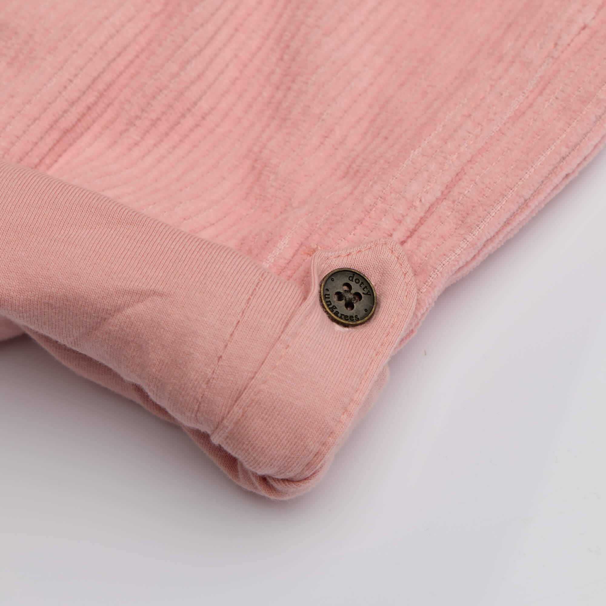Dotty Dungarees Chunky Cord Dungarees - Pink