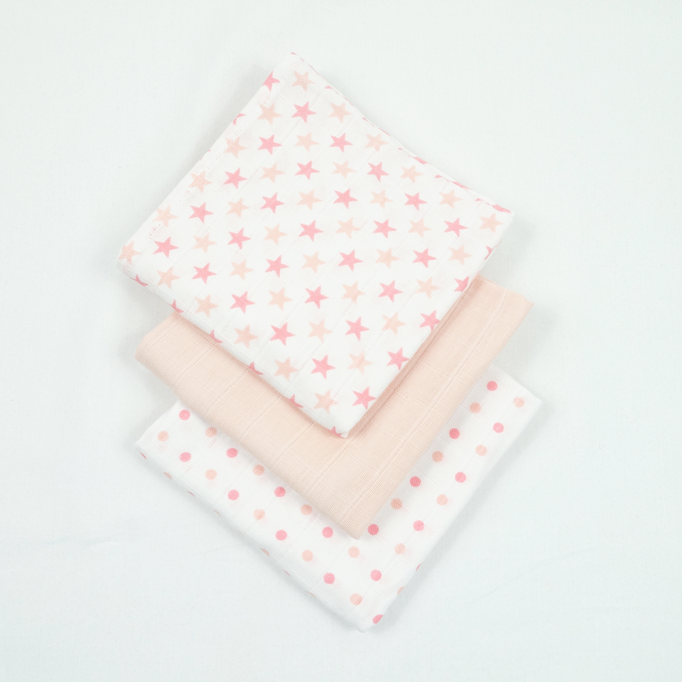New Baby Gift Set with Soft Toy & Card - Pinks