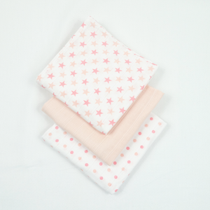 MuslinZ 6 Pack Muslin Squares - 6 Colours and Patterns