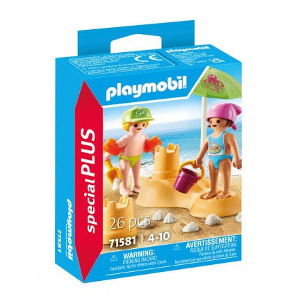 Playmobil Kids with Sand Castle - 71581