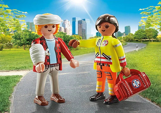 Playmobil Duo Pack Paramedic with Patient - 71506