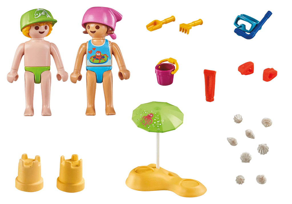 Playmobil Kids with Sand Castle - 71581