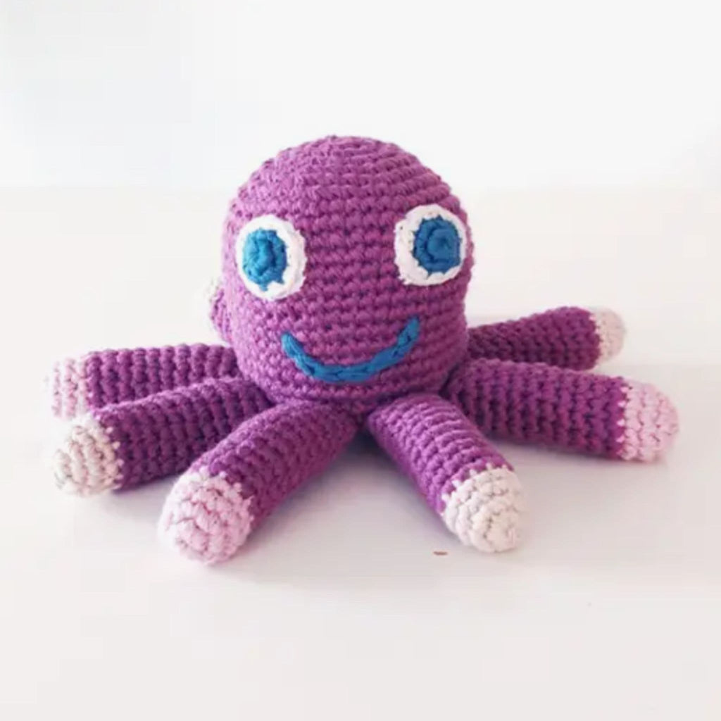 The Tiny Baby Boutique - Baby Rattle - Octopus