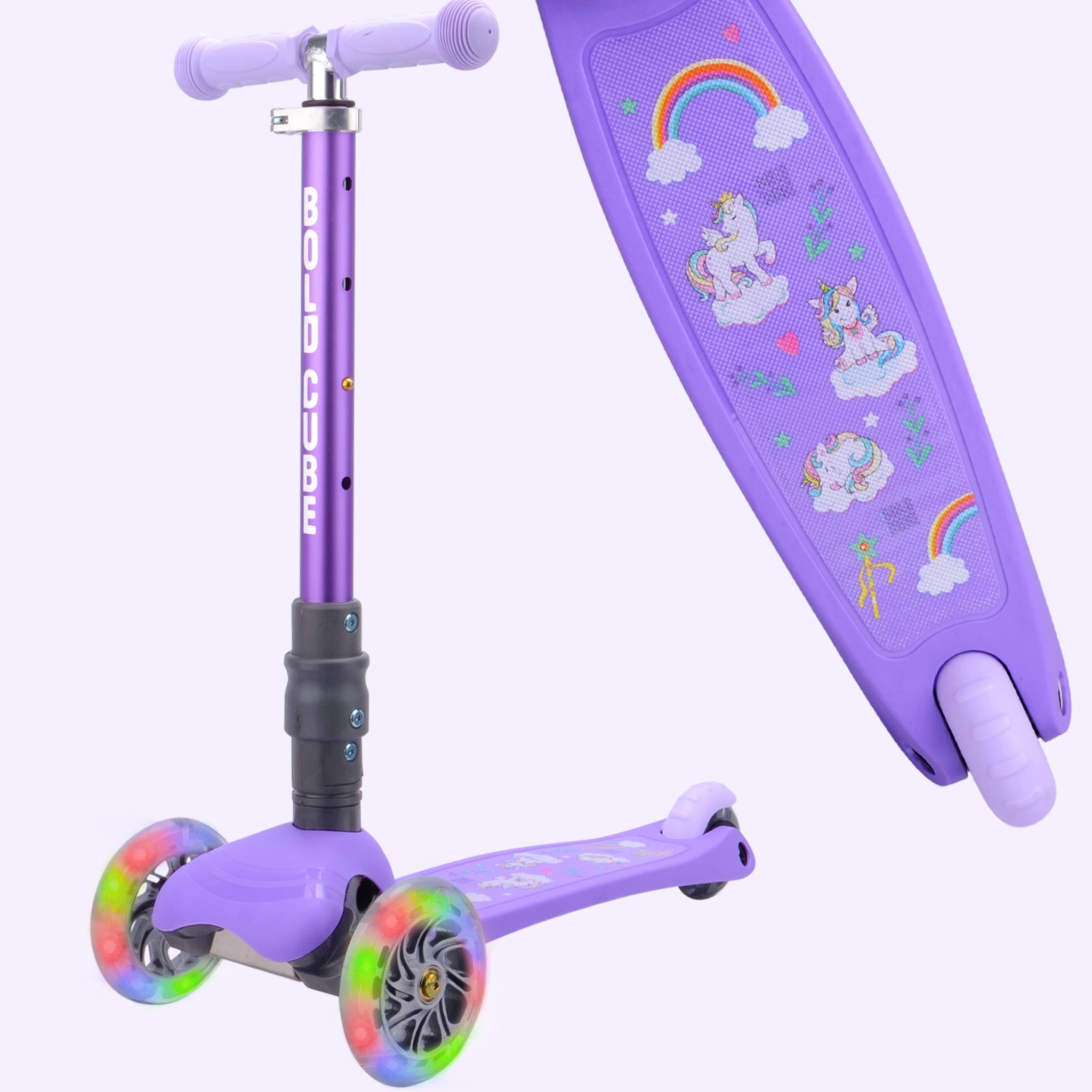 Teeny Fold 3 Wheel Scooter - Purple Unicorn
