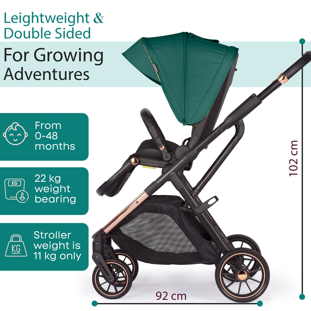 Lejoux+ Baby Pram Stroller Pushchair - 0 Months +