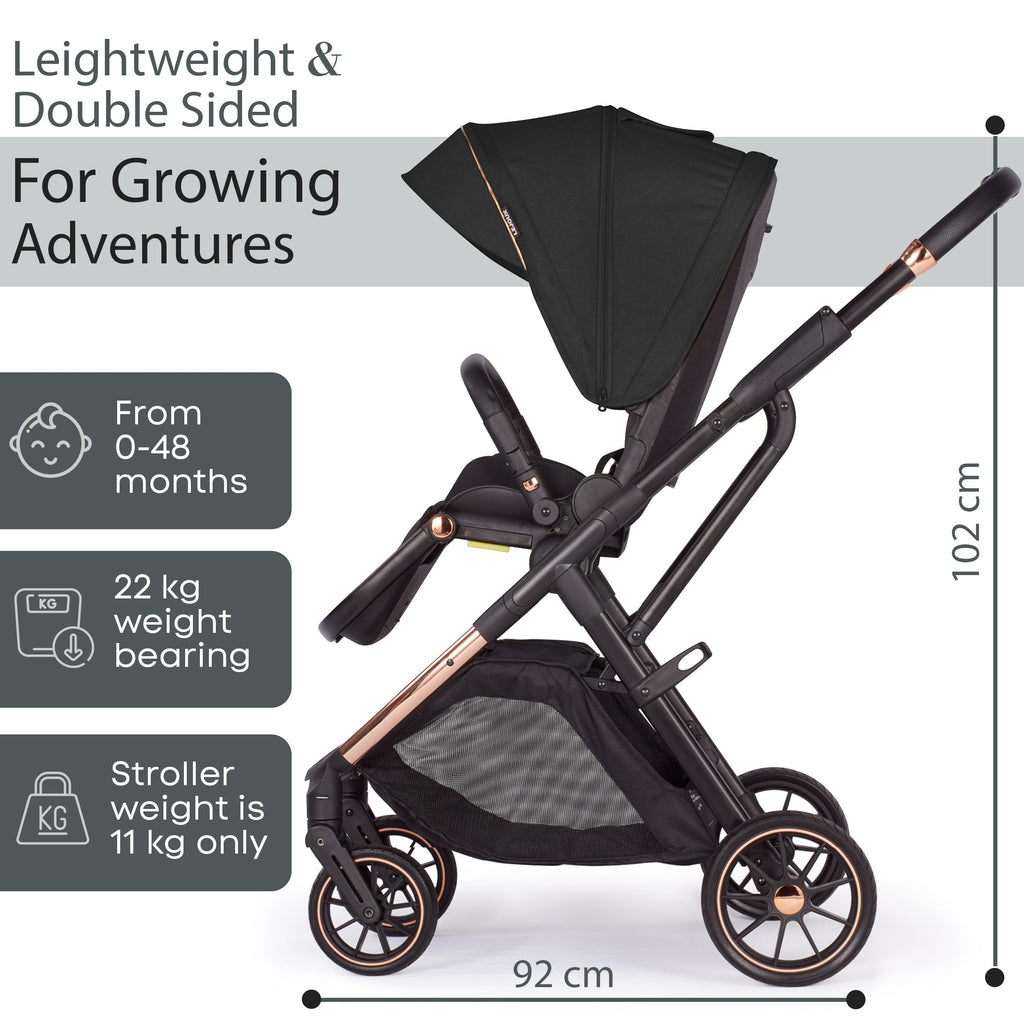 Lejoux+ Baby Pram Stroller Pushchair - 0 Months +