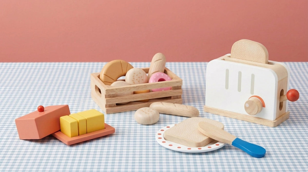 Rise & Shine Wooden Toaster Set