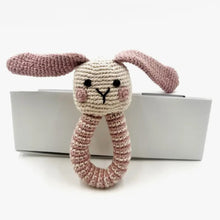 Bunny Ring Rattle - Dusky Pink